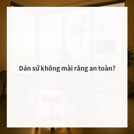 Dán sứ không mài răng an toàn?