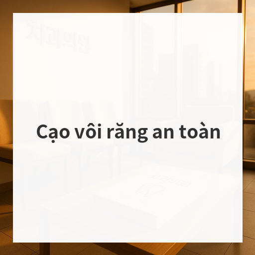 Cạo vôi răng an toàn